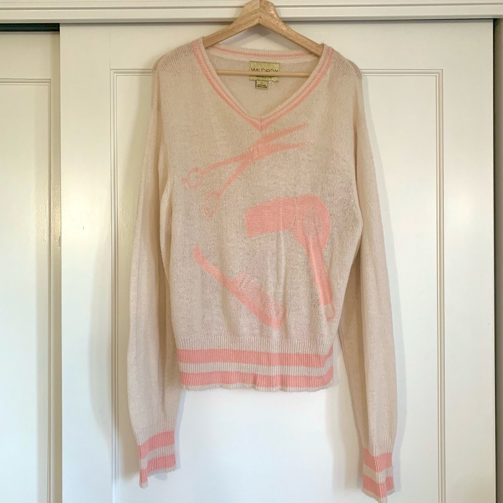 Wildfox Hairstylist Oversized Sweater